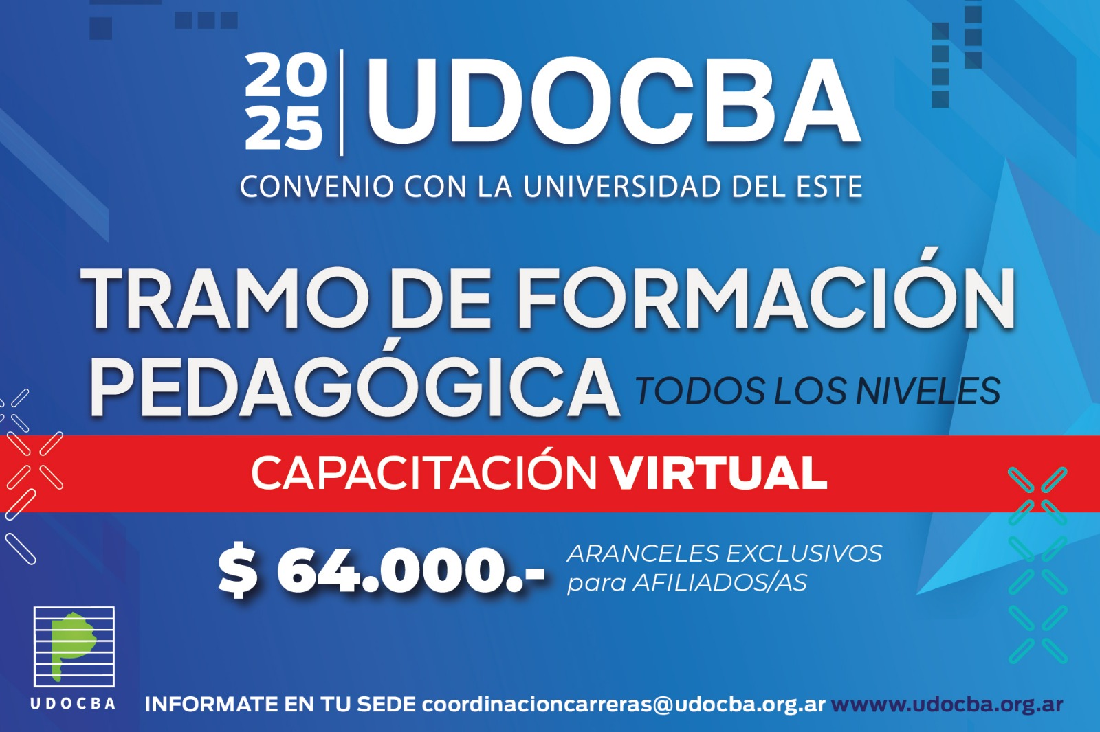 UDOCBA Tramo de Formación Pedagógica convenio UDOCBA - UDE-0